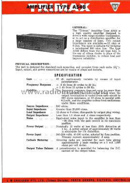 Amplifier A54B ; Trimax Transformers (ID = 2350903) Verst/Mix