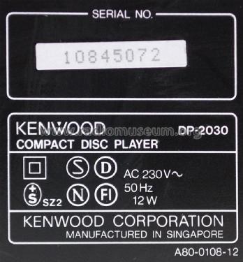 Compact Disc Player DP-2030; Kenwood, Trio- (ID = 2030422) R-Player