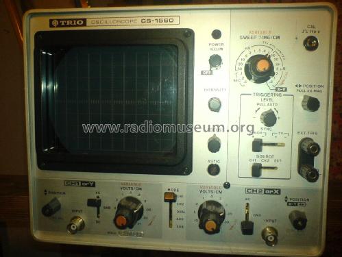 Dual Channel Oscilloscope CS-1560; Kenwood, Trio- (ID = 1001825) Equipment