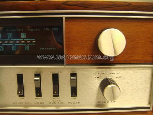 Solid State AM-FM Stereo Receiver KR-33; Kenwood, Trio- (ID = 2592423) Radio