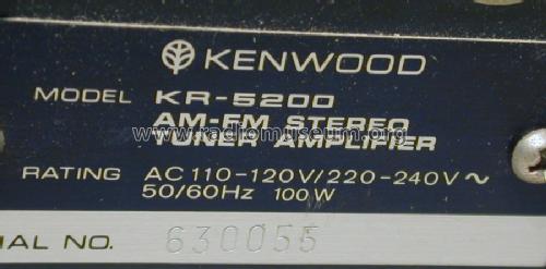 Stereo Receiver KR-5200; Kenwood, Trio- (ID = 971170) Radio