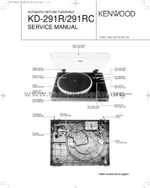 Semi Automatic Turntable KD-291R; Kenwood, Trio- (ID = 2025827) R-Player