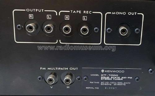 Solid State AM-FM Stereo Tuner KT-7000; Kenwood, Trio- (ID = 2618808) Radio