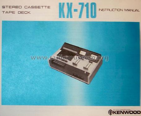 Stereo Cassette Tape Deck KX-710; Kenwood, Trio- (ID = 1058047) Ton-Bild