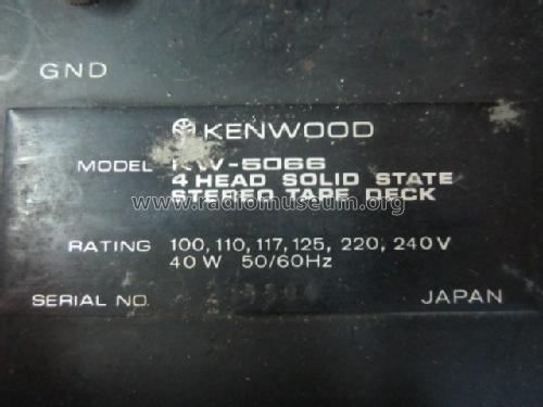 Stereo Tape Deck KW-5066; Kenwood, Trio- (ID = 1170254) R-Player