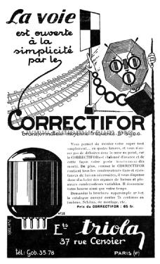 Correctifor transformateur MF - IF transformer ; Triola; Paris (ID = 2352637) Radio part