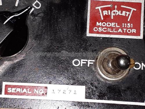 All-Wave Oscillator 1151; Triplett Electrical (ID = 2581322) Equipment