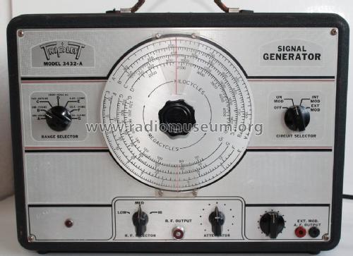 Signal Generator 3432-A; Triplett Electrical (ID = 2480029) Equipment