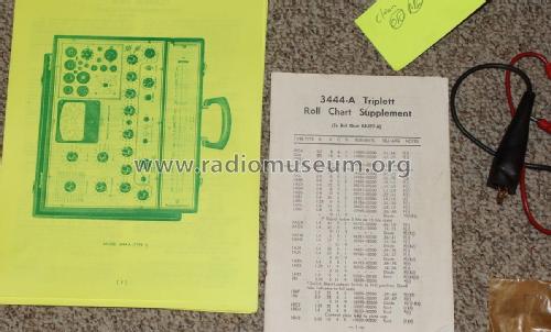 Tube Analyzer 3444-A; Triplett Electrical (ID = 1935813) Equipment