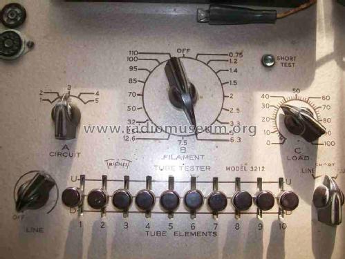 Tube Tester 3212; Triplett Electrical (ID = 1021563) Equipment