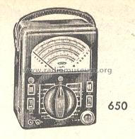 Vacuum Tube Voltmeter 650; Triplett Electrical (ID = 227523) Equipment