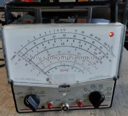 Vacuum Tube Voltmeter 850; Triplett Electrical (ID = 3090930) Equipment