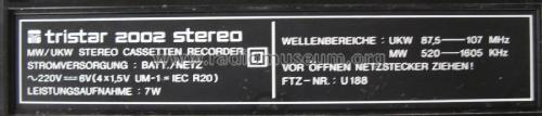 tristar 2002 stereo ; Tristar; Kaufhalle (ID = 3084995) Radio