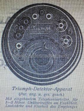 Detektor-Empfänger ; Triumph Marke, (ID = 3066730) Crystal