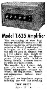 Amplifier T.635; Trix Brand, Lever (ID = 1716300) Ampl/Mixer