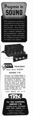 T.41; Trix Brand, Lever (ID = 1873695) Ampl/Mixer