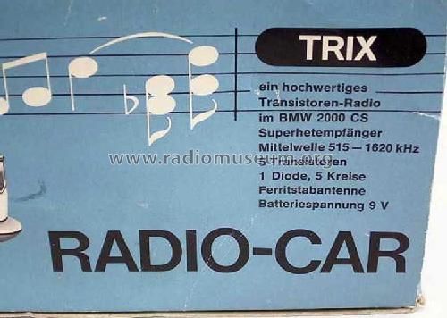 Trix-Radio-Car BMW-2000CS ; Trix Vereinigte (ID = 971984) Radio