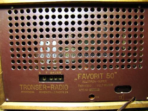 Favorit 50 4350; Tronser-Radio, (ID = 170105) Radio