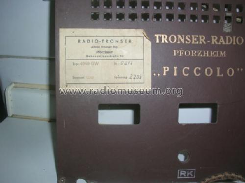 Piccolo 4349GW; Tronser-Radio, (ID = 1435986) Radio