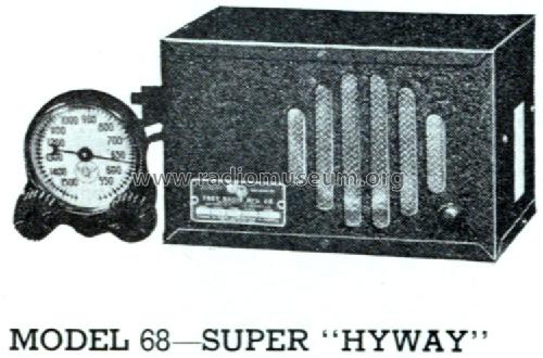 TR68 Super 'Hyway' ; Troy Radio Mfg. Co. (ID = 1711434) Car Radio