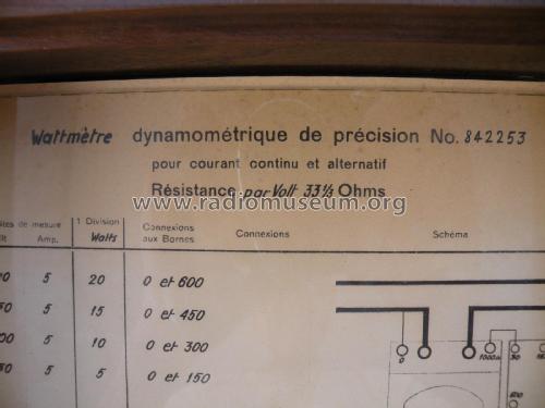 Wattmètre dynamométrique de précision ; Trüb, Täuber & Co. (ID = 2628653) Equipment