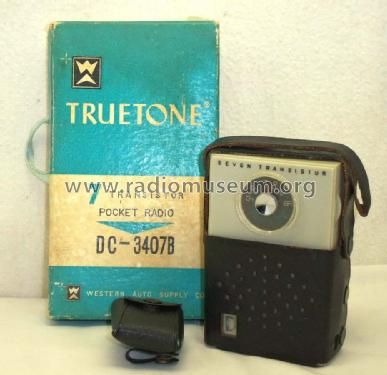 Truetone DC-3407B; Western Auto Supply (ID = 1425011) Radio