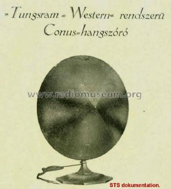 Tungsram-Western Conus; Tungsram; Budapest (ID = 529235) Lautspr.-K