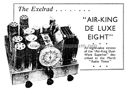 Exelrad Air King De Luxe Eight; Turnbull & Jones Ltd (ID = 2982515) Kit