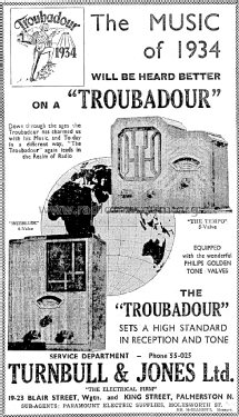 Troubadour Interlude 5V; Turnbull & Jones Ltd (ID = 2819044) Radio