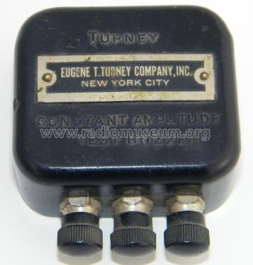 Constant Amplitude Test Buzzer ; Turney, Eugene T., (ID = 1959913) Radio part