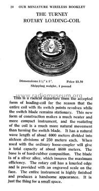 Loading Inductance ; Turney, Eugene T., (ID = 1861400) Radio part