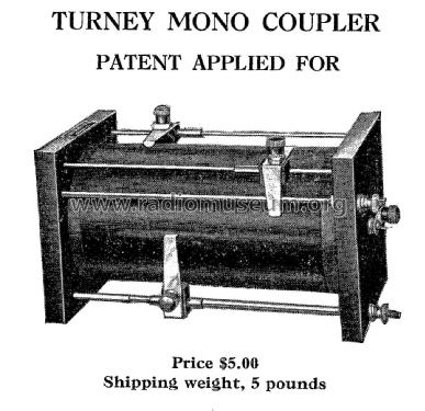 Turney Mono Coupler ; Turney, Eugene T., (ID = 1861406) mod-pre26