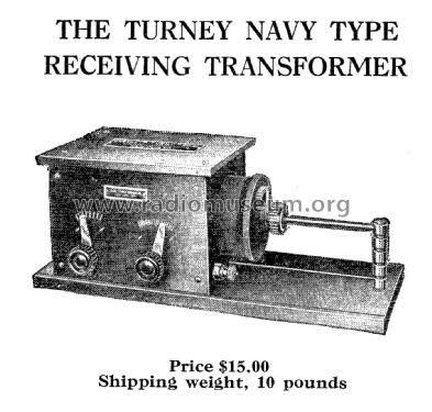 Turney Receiving Transformer Navy Type; Turney, Eugene T., (ID = 1861430) mod-pre26