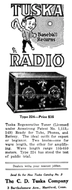 Type 1 224; Tuska Co., The C.D.; (ID = 2799444) Radio