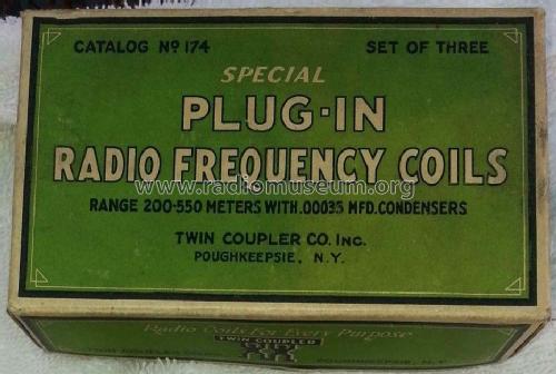 Plug-in Radio Frequency Coils Catalog No. 174; Twin Coupler Company (ID = 1553669) Radio part