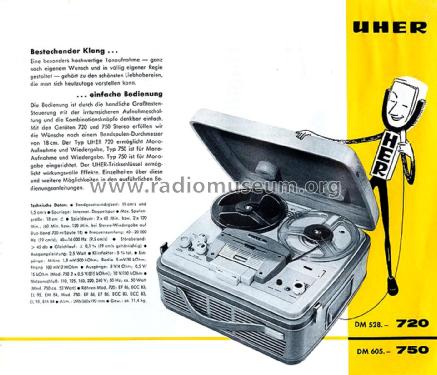 750 Stereo; Uher Werke; München (ID = 2131664) R-Player