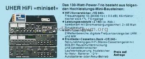 CR240; Uher Werke; München (ID = 1769766) R-Player