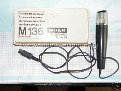 M136; Uher Werke; München (ID = 318830) Microfono/PU