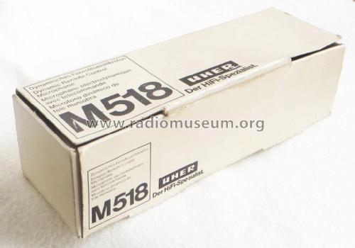 Mikrofon M518; Uher Werke; München (ID = 2613822) Microphone/PU