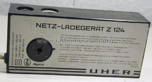 Netz Ladegerät Z124; Uher Werke; München (ID = 2353467) Strom-V