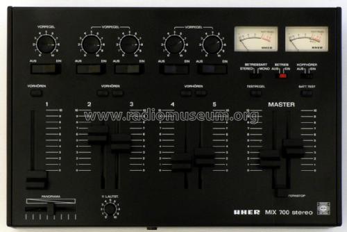 Stereo Mix 700 A126; Uher Werke; München (ID = 1813019) Ampl/Mixer