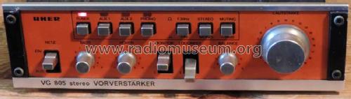 Stereo-Vorverstärker VG805; Uher Werke; München (ID = 1599798) Ampl/Mixer