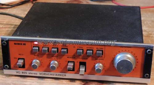 Stereo-Vorverstärker VG805; Uher Werke; München (ID = 1599801) Ampl/Mixer