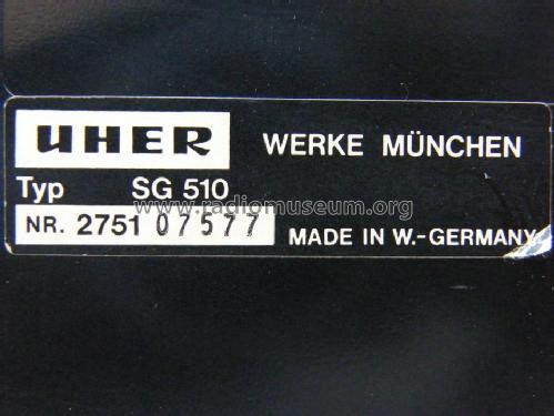 Stereomatic SG510; Uher Werke; München (ID = 1244697) Enrég.-R