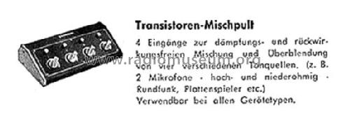 Transistoren-Mischpult M153; Uher Werke; München (ID = 2095903) Ampl/Mixer