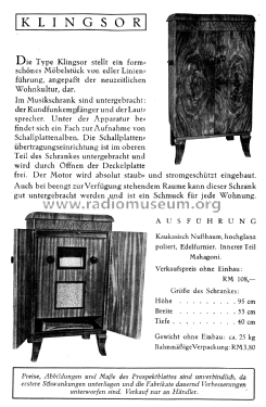 Combiphon Klingsor; Ulrich & (ID = 2280934) Cabinet