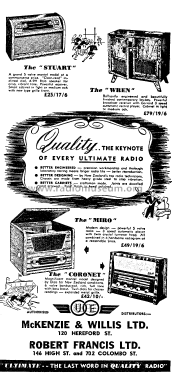 Ultimate Stuart RCL; Ultimate-Ekco N.Z. (ID = 2773120) Radio