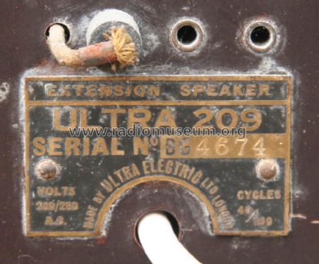 209; Ultra Electric Ltd.; (ID = 1700469) Radio