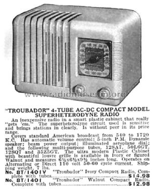 8T-1401 V ; Ultramar Mfg. Corp. (ID = 2136723) Radio