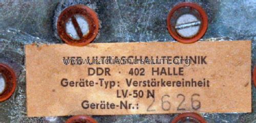 Leistungsverstärker LV-50M; Ultraschalltechnik (ID = 2582819) Ampl/Mixer